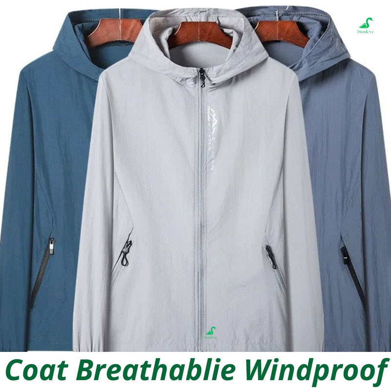 Coat Breathablie Windproof - Casaco Tecnológico Jaqueta Respirável Blusão De Frio E Vento.