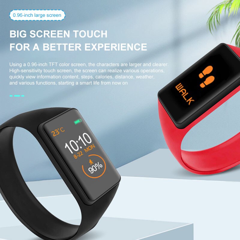 SmartWatch M-6.ICR - Relógio SmartWat Controle Remoto Inteligente Monitora Passos Musica Mensagem WatZap Facebook Instagran SMS Lembrete Agenda Alarme Tela Grande Melhor Visão e Pratico Uso